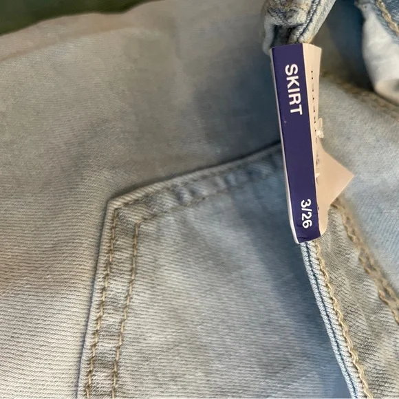 NWT YMI dream denim mini skirt. Light wash color. - Picture 6 of 11